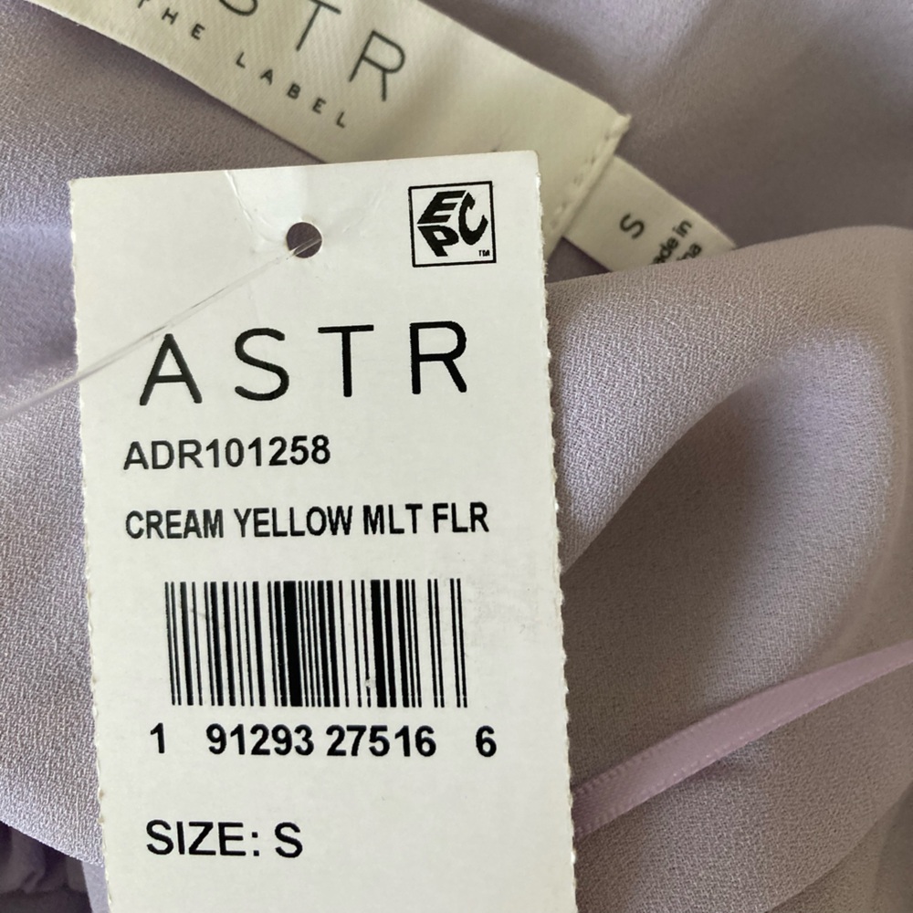 Astr Floral Tiered Maxi Dress in Lavender & Yellow - Picture 9 of 10